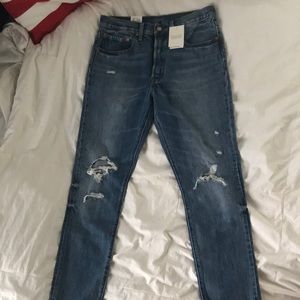 levi’s 501 ripped skinny jeans